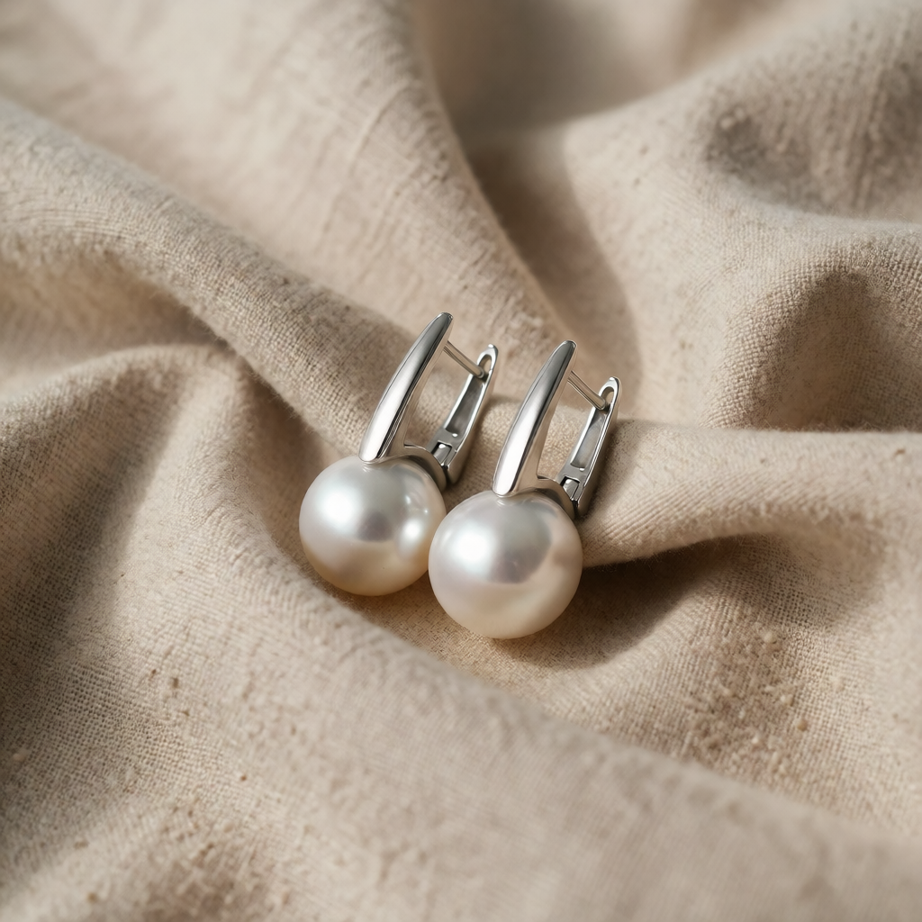 Orecchini Vintage in Perle Dorate