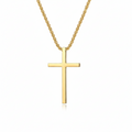 Collana con Croce a Bezel | Oro