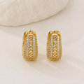Orecchini a Perline Turchesi Placcati Oro Boho