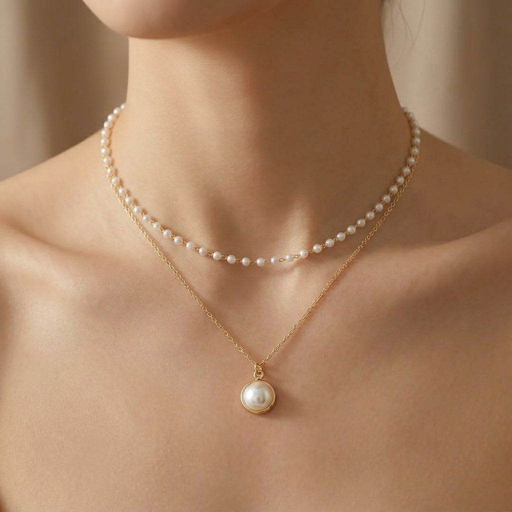 Collana di Perle Bianche Squisite