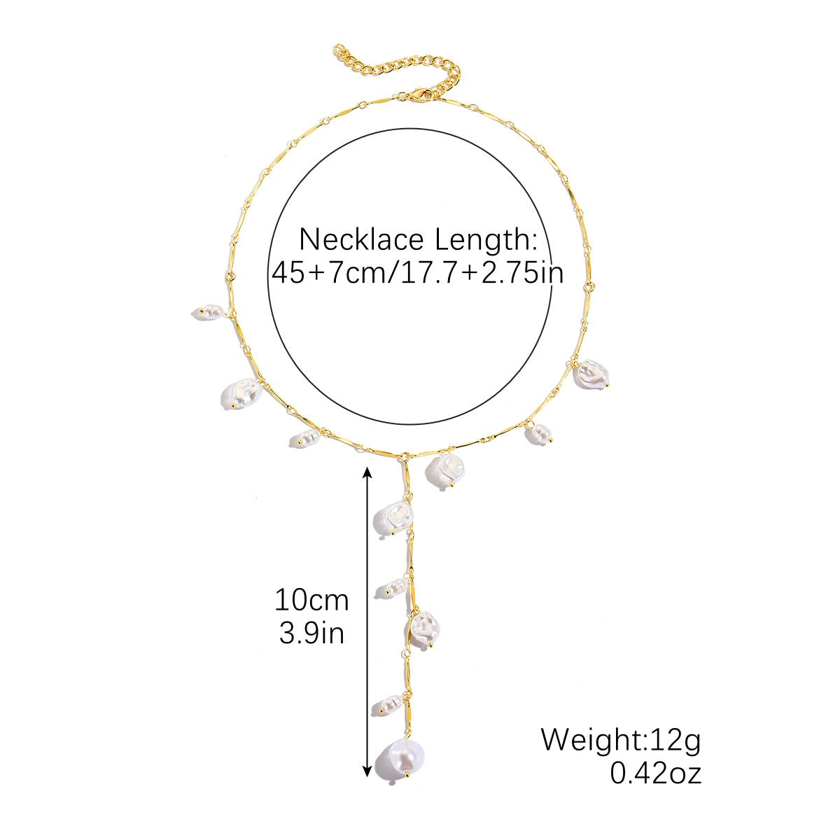 Collana Cascata di Perle Magiche