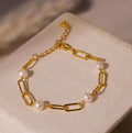 Bracciale in Catena di Perle Senza Tempo