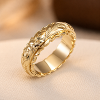 Ravellia™ - Anello Floreale in Oro Antico