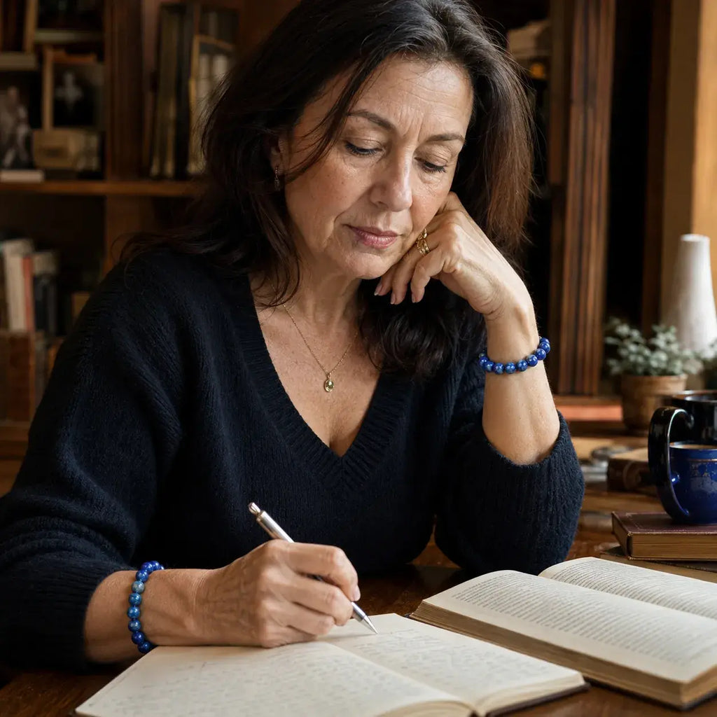 Bracciale in Lapis Lazuli per Verità, Saggezza e Comunicazione Sicura