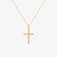 Divina™ - Collana con Pendente Croce Intrecciata