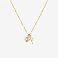 Serafina™ - Collana a Croce con Pietra Nascosta