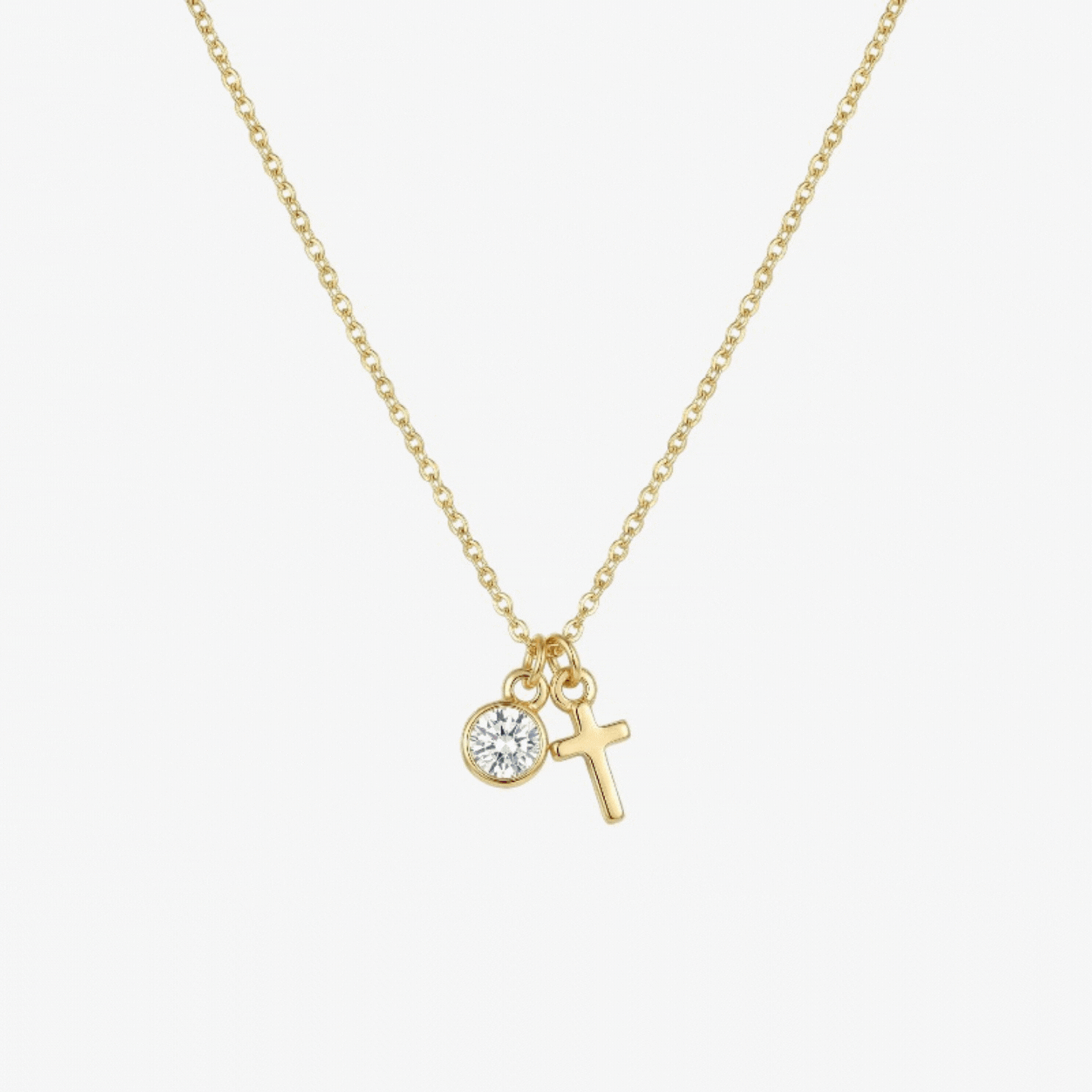 Serafina™ - Collana a Croce con Pietra Nascosta