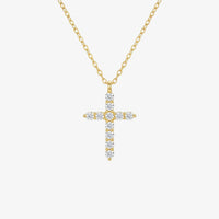Gloria™ - Elegante Collana con Pendente a Croce in Cristallo