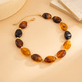 Collana Beaded Asimmetrica Geometrica Bohemienne