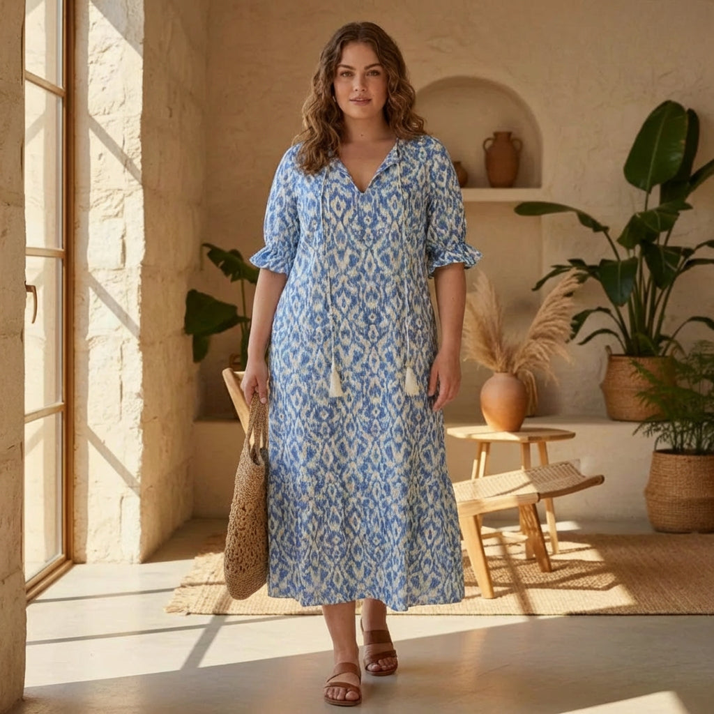 Rosalind – Abito lungo boho dalla vestibilità morbida