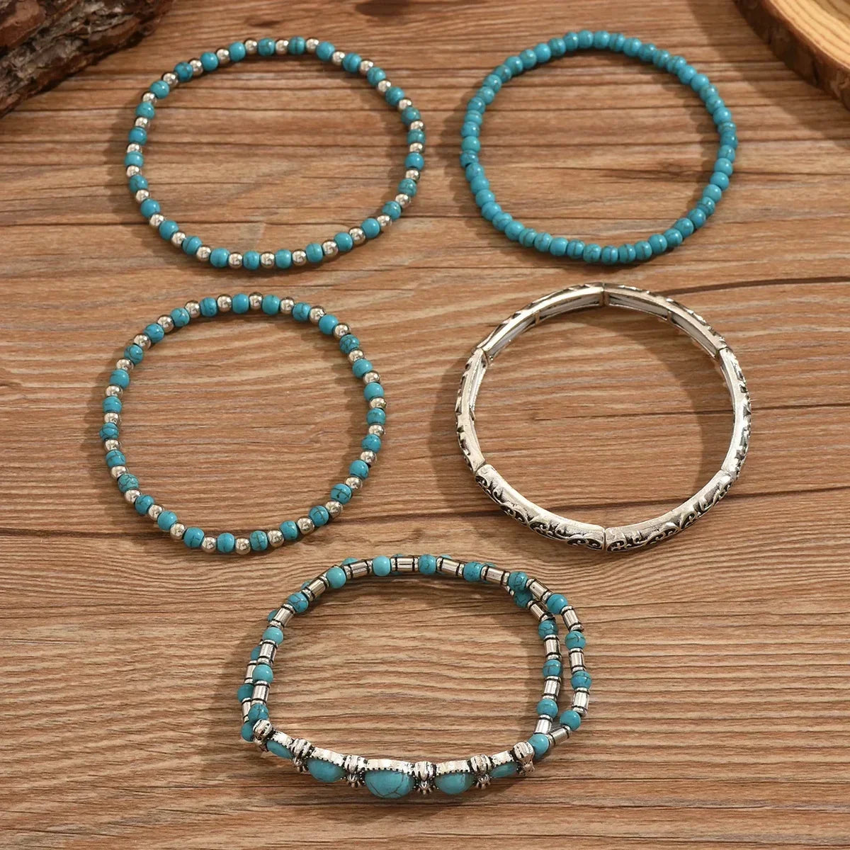 Mirella™ - Collezione di Bracciali Boho con Perline Turchesi