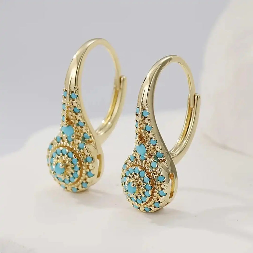 Ludovica™ - Eleganti Orecchini Mandala in Turchese