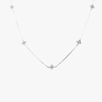 Collana con Zirconia a Forma di Fiore