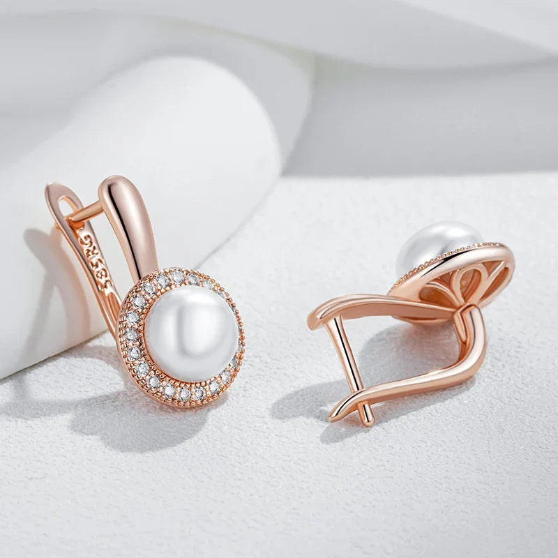 Anello Elite in Oro Rosa con Perla