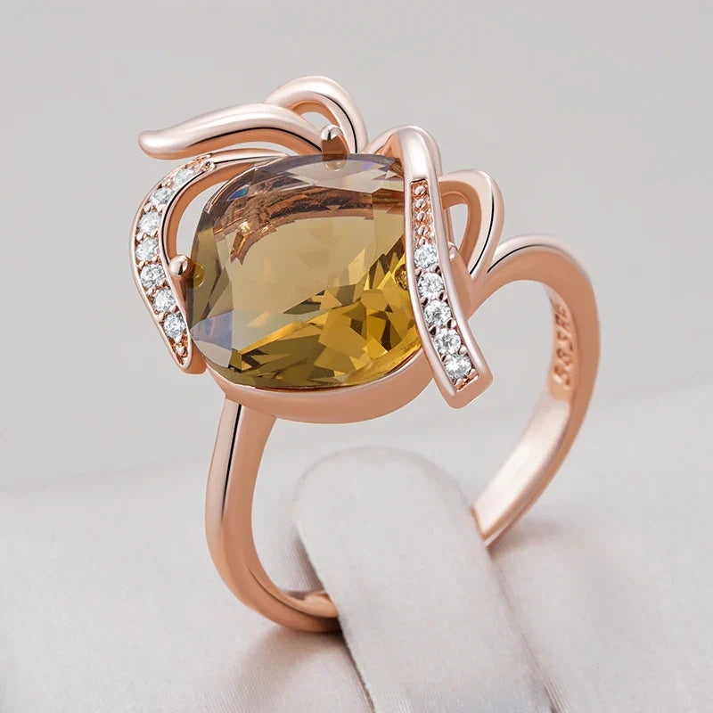 Anello Krystalring in ambra eterea di Anello