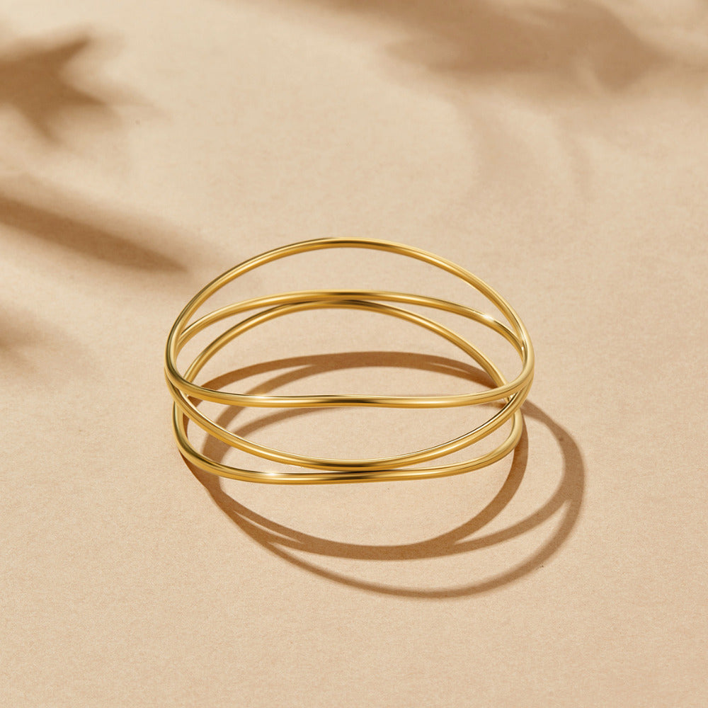Bracciale a strati in oro Sabrina
