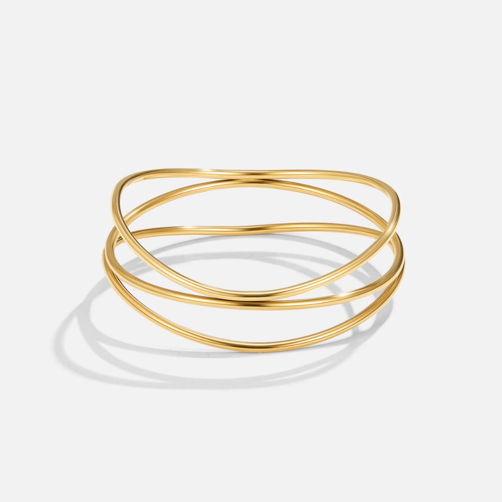 Bracciale a strati in oro Sabrina