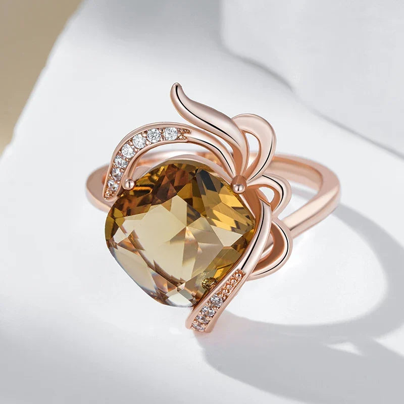 Anello Krystalring in ambra eterea di Anello