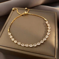Regolabile Bracciale con Pietre Geometriche