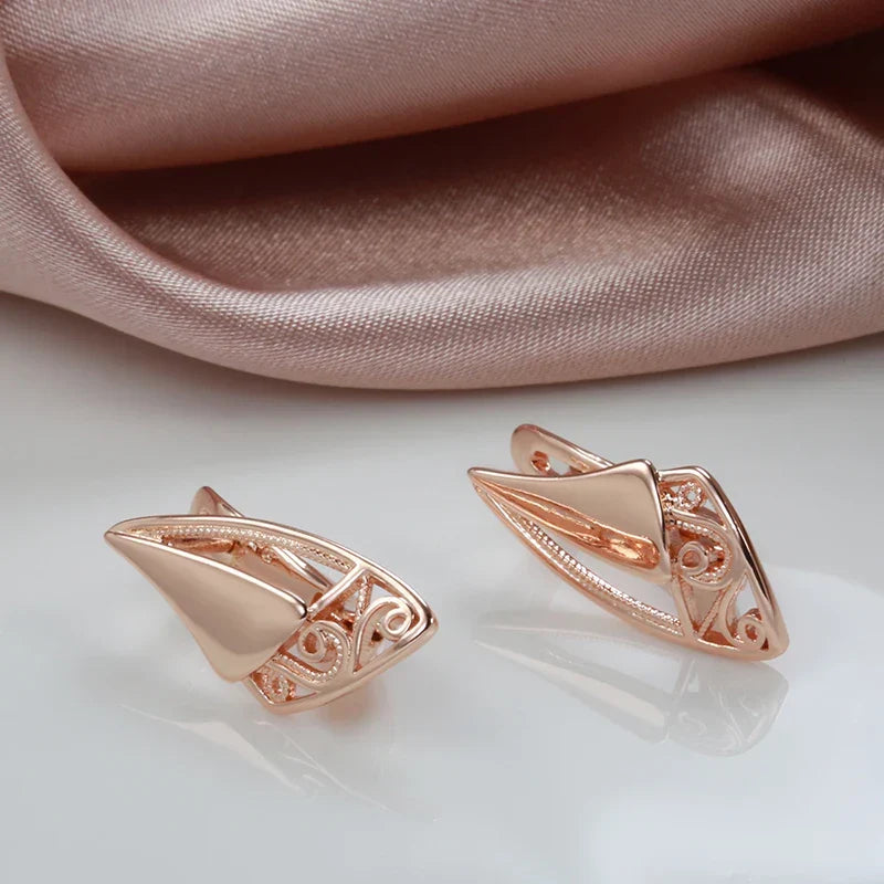 Orecchini Majestic Angular Swirl