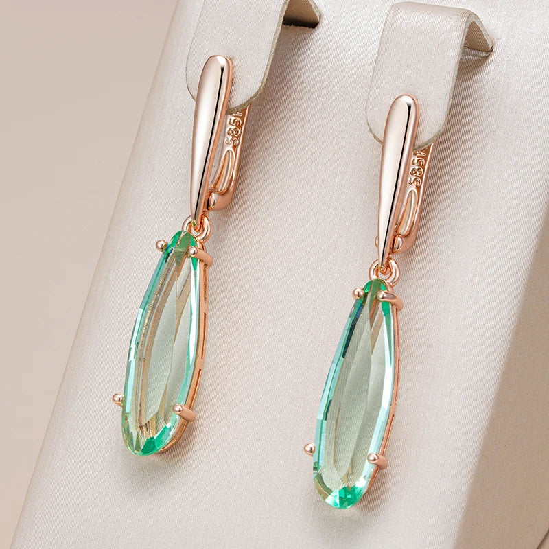 Orecchini vintage in cristallo taglio marquise