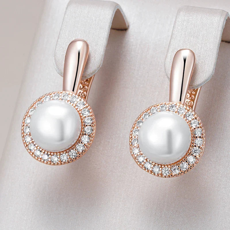 Anello Elite in Oro Rosa con Perla