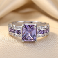 Seravella™ - Anello in Argento con Ametista Canale