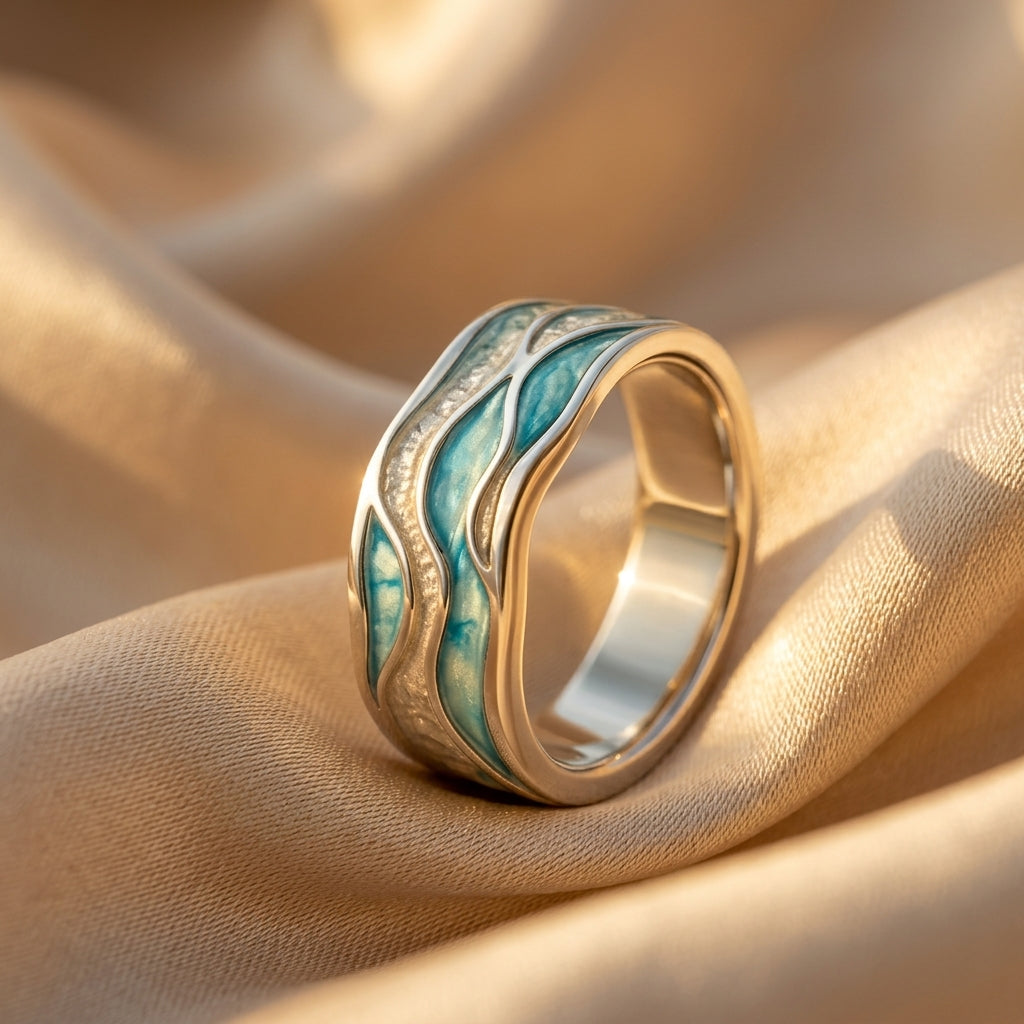 Anello Seasilver Turquoise Bubble