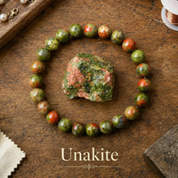 Bracciale in Unakite per Equilibrio Emotivo e Guarigione Delicata
