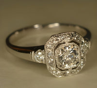 Anello Vintage in Argento Trasparente