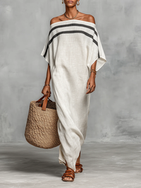 Isabella™ - Abito Maxi Off-Shoulder con Maniche a Pipistrello