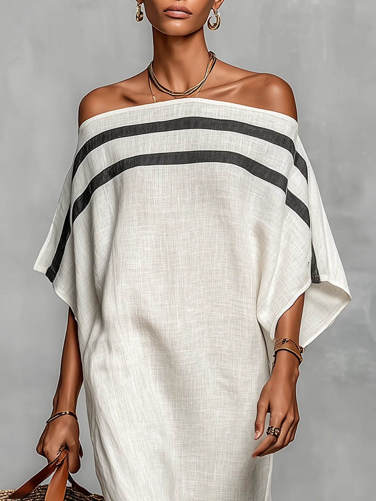 Isabella™ - Abito Maxi Off-Shoulder con Maniche a Pipistrello