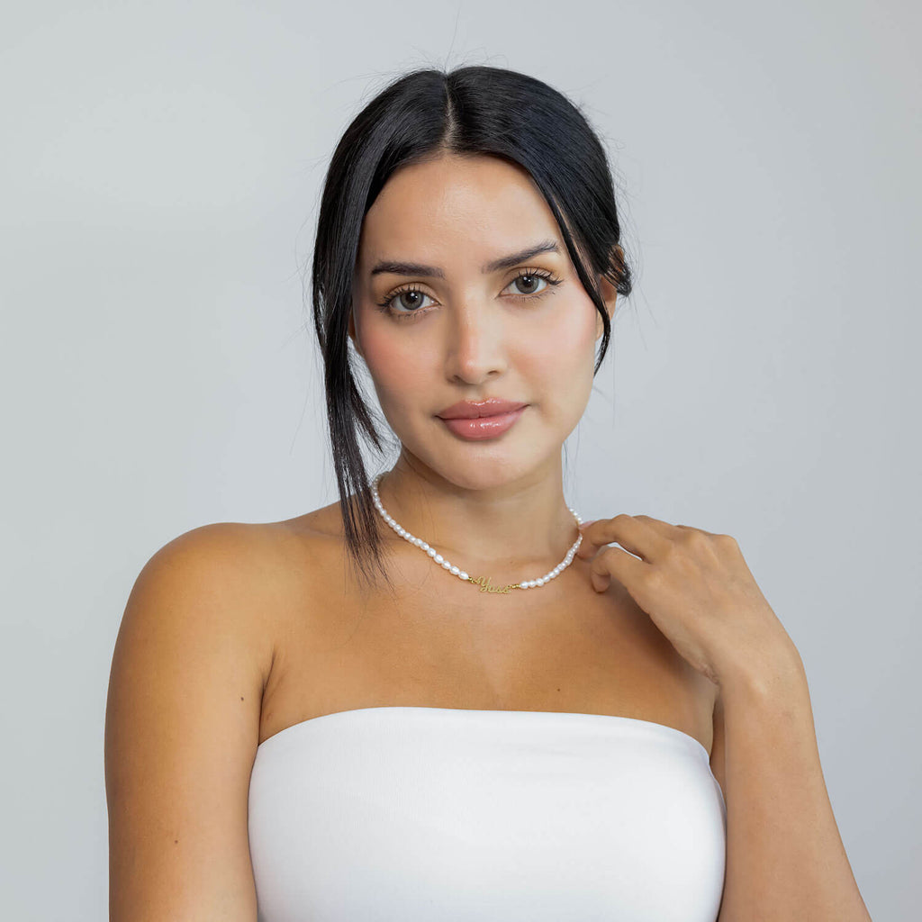 Bellara - Collana Nome Perle d'Acqua Dolce