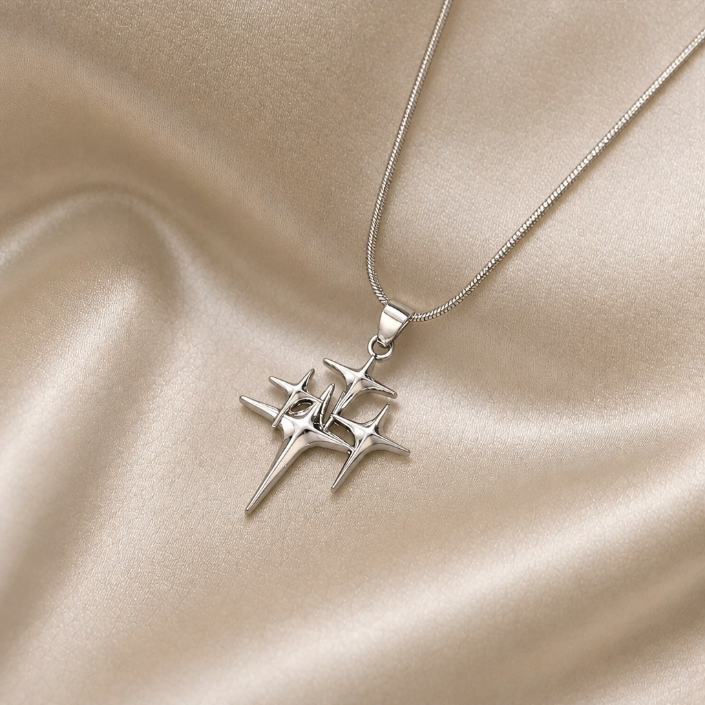Collana Nordstjerne in White Gold