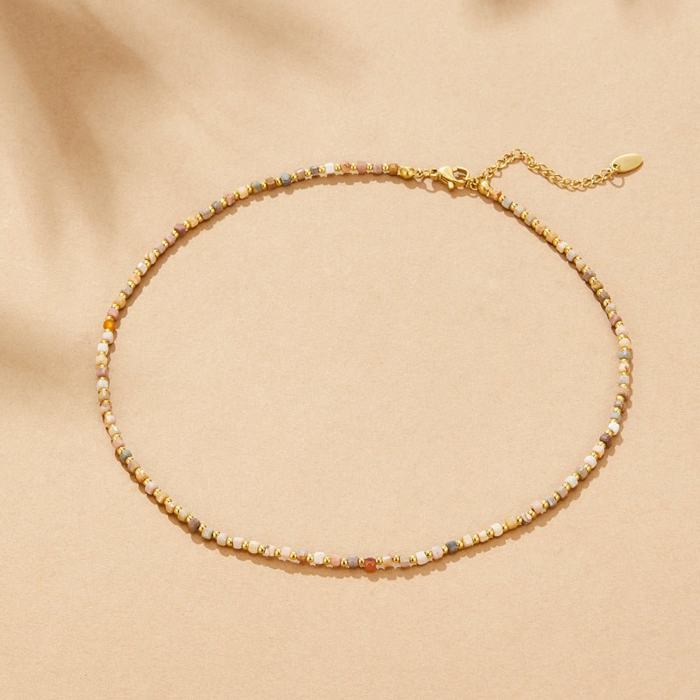 Collana di Perle in Pietra Alashan