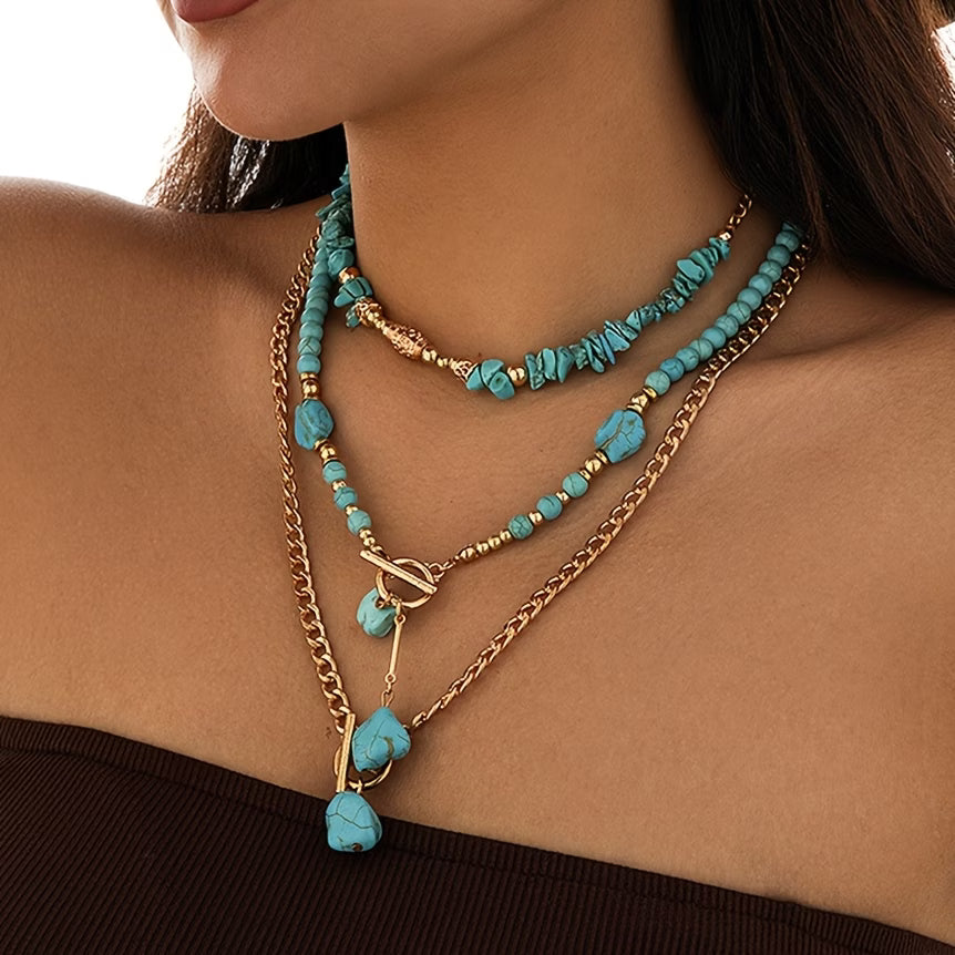 Collana di Perle Turchesi