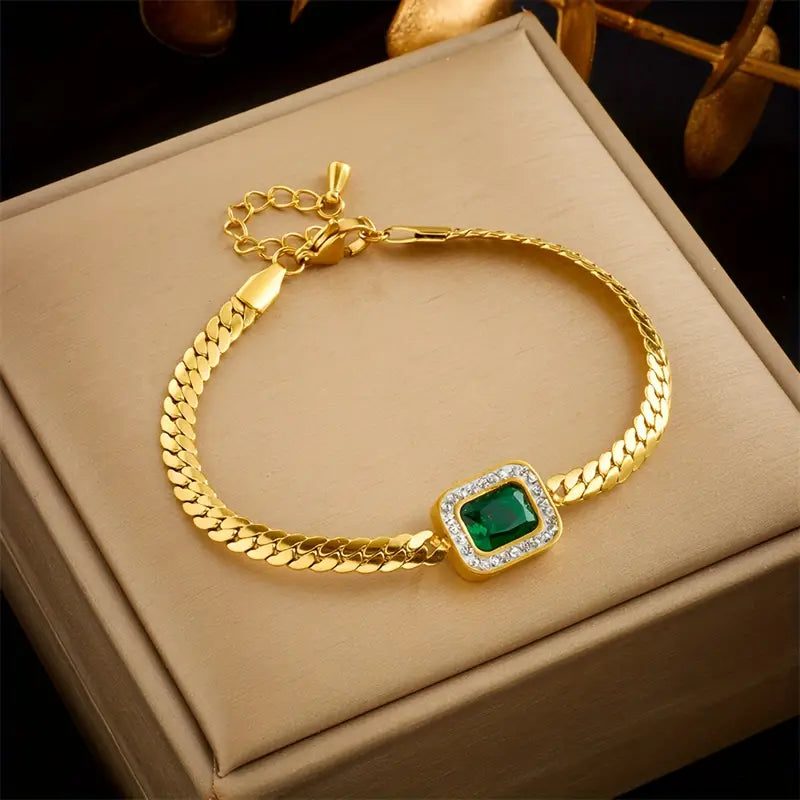 Orave™ - Bracciale con smeraldo