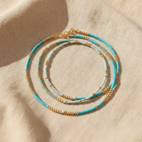 Maddalena™ - Set di 4 Braccialetti Turchesi