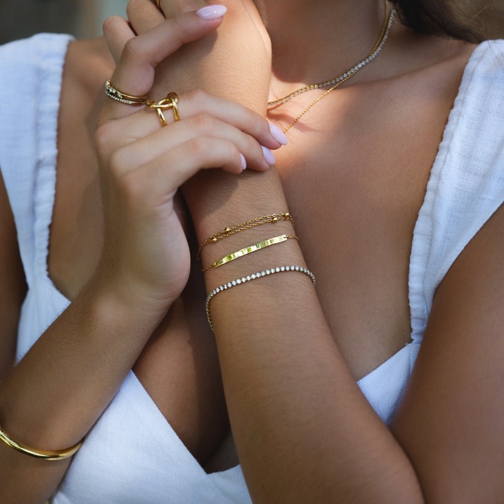 Bracciale Tennis Gold Cordelia