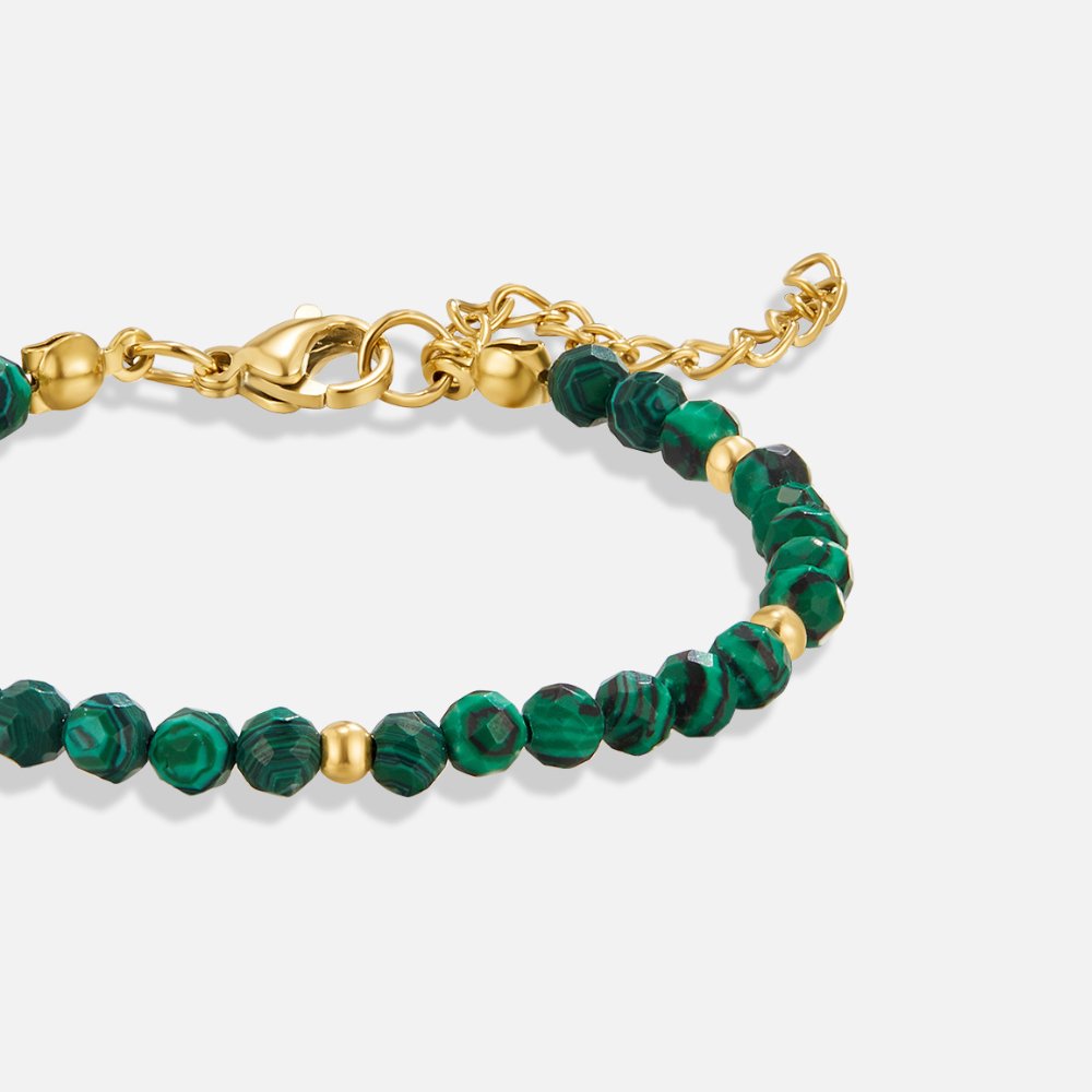 Bracciale di Perline Verde Smeraldo