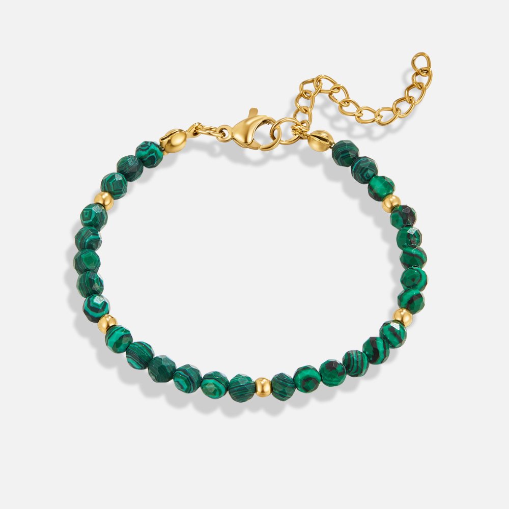 Bracciale di Perline Verde Smeraldo