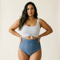 Sovara™ -Costume Modellante Bicolore con Nodo