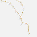 Lariat Pearl Drop Necklace