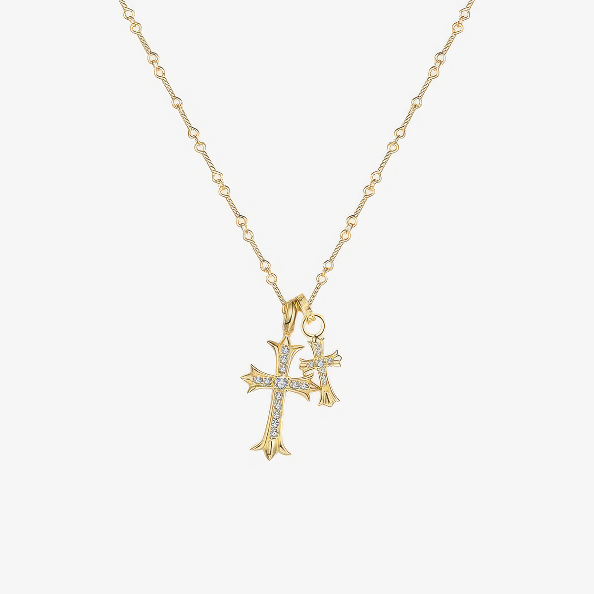 Colombe™ - Collana con pendente a doppia croce