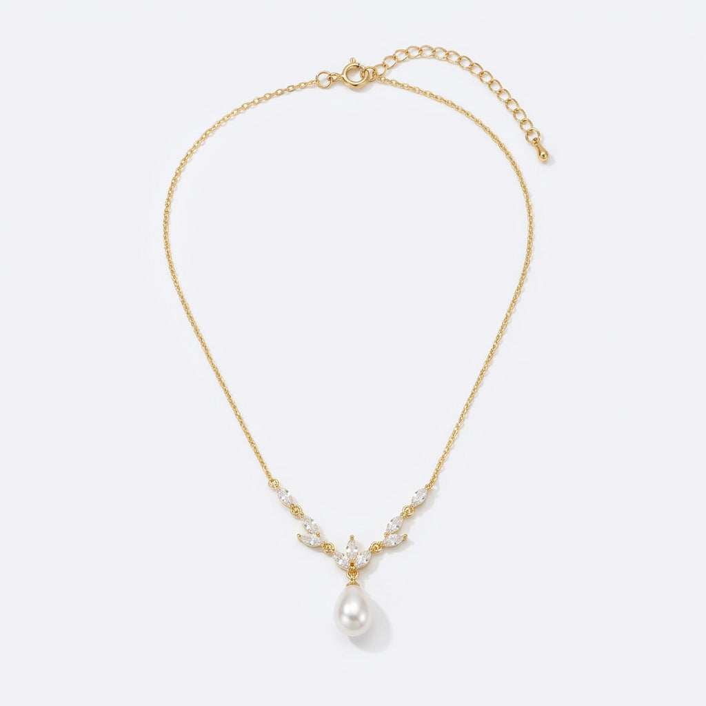 Collana a Goccia in Vite Marquise di Perle