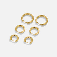 Gouden Trio Mini Hoepelset