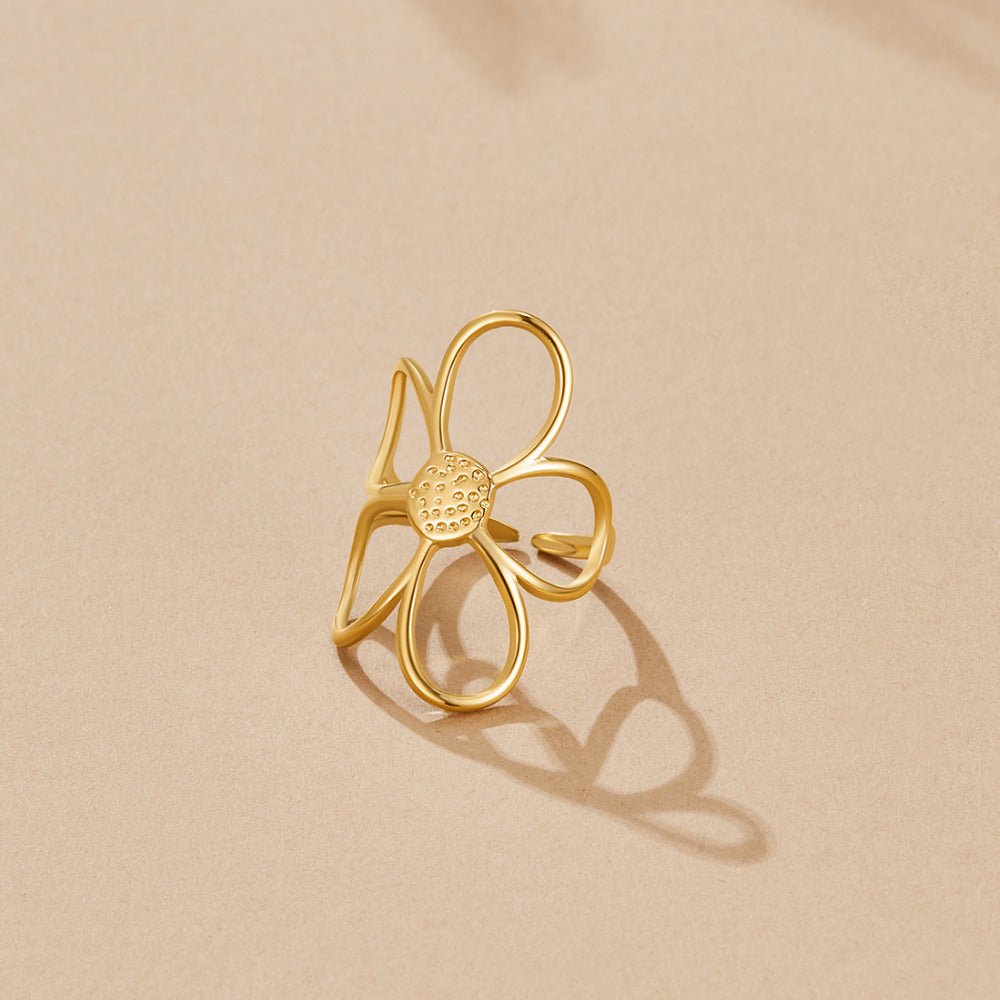 Anello Fiore Daisy Dorato