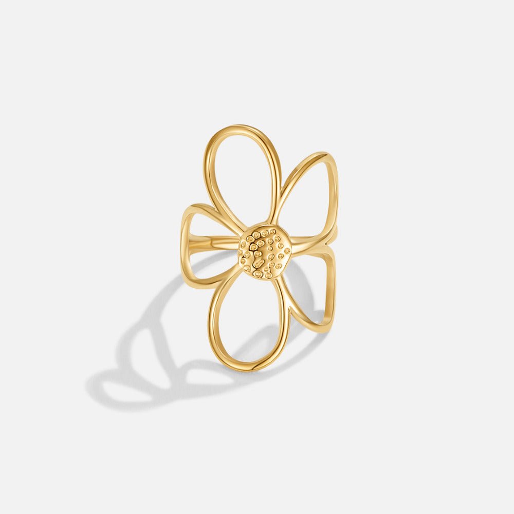 Anello Fiore Daisy Dorato