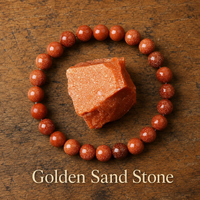 Bracciale in Goldstone per Ambizione, Motivazione & Energia Positiva