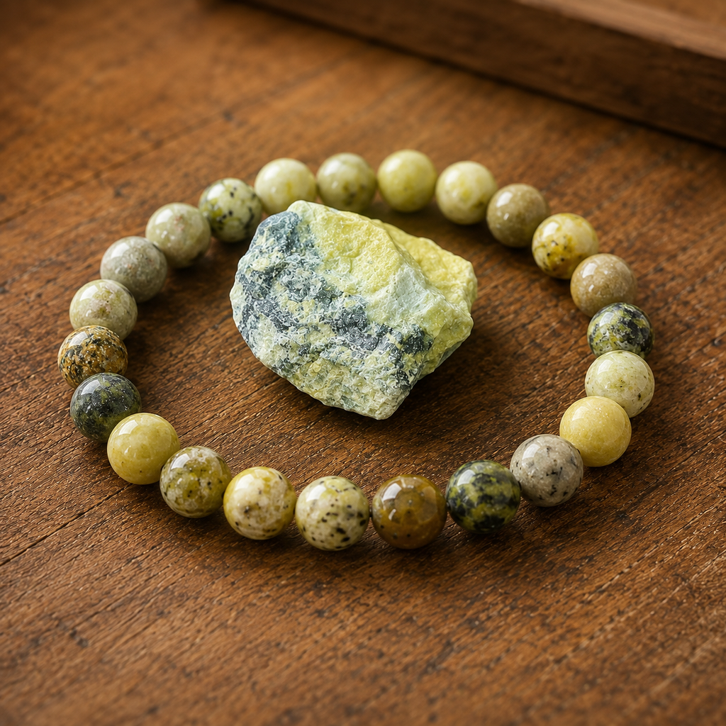 Bracciale in Giada Gialla per Ottimismo, Energia e Protezione